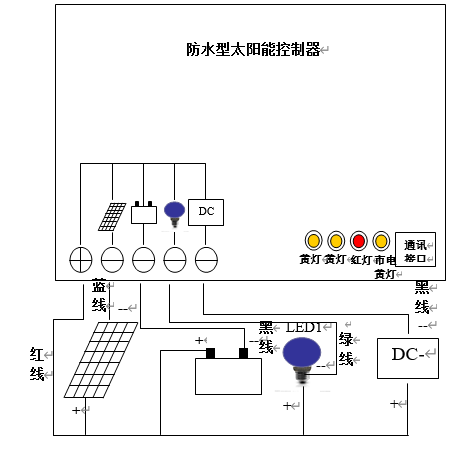 太阳能灯与液位开关怎样接线