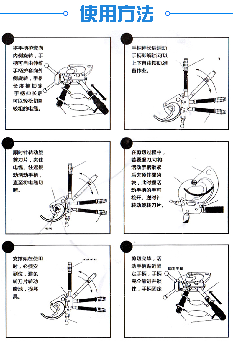 汽车玻璃与齿轮式电缆剪工作原理