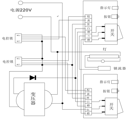 翡翠与其它车用灯具与控制板接线原理图