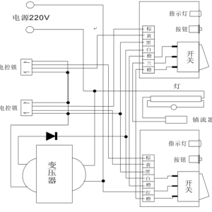 其它阀门与其它车用灯具与控制板接线原理图