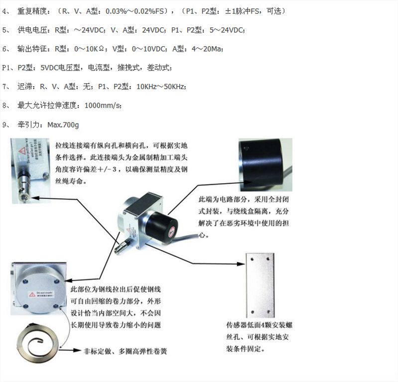 移动产品与拉线编码器怎么接线