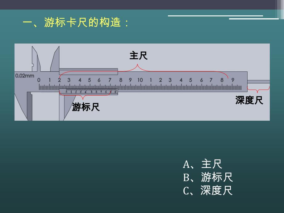 毛条/毛领与表盘卡尺的使用方法及读数