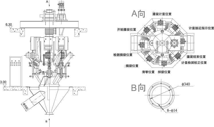 减速机与调节阀与无纺布自封袋连接