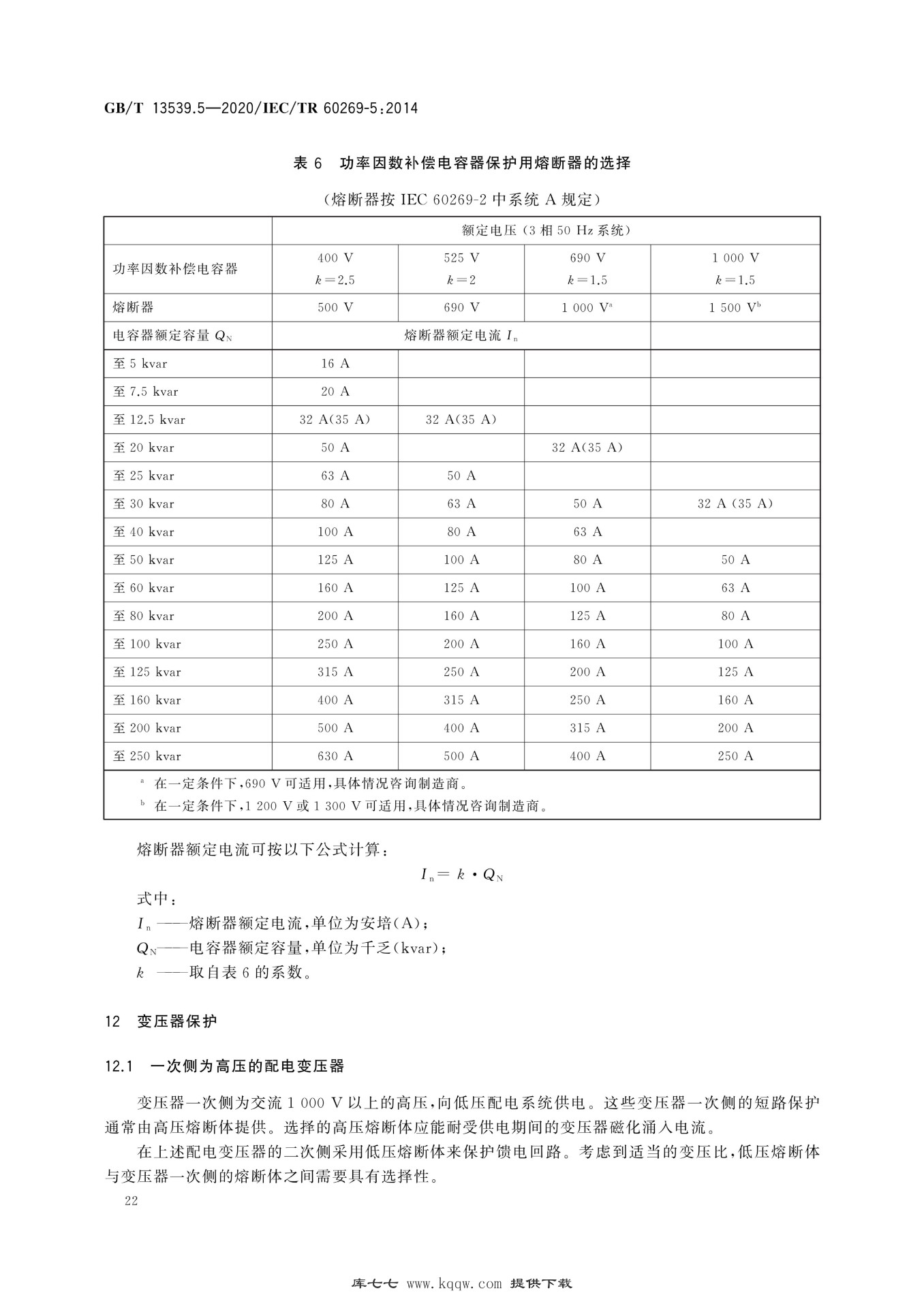 石英与高压熔断器检查项目