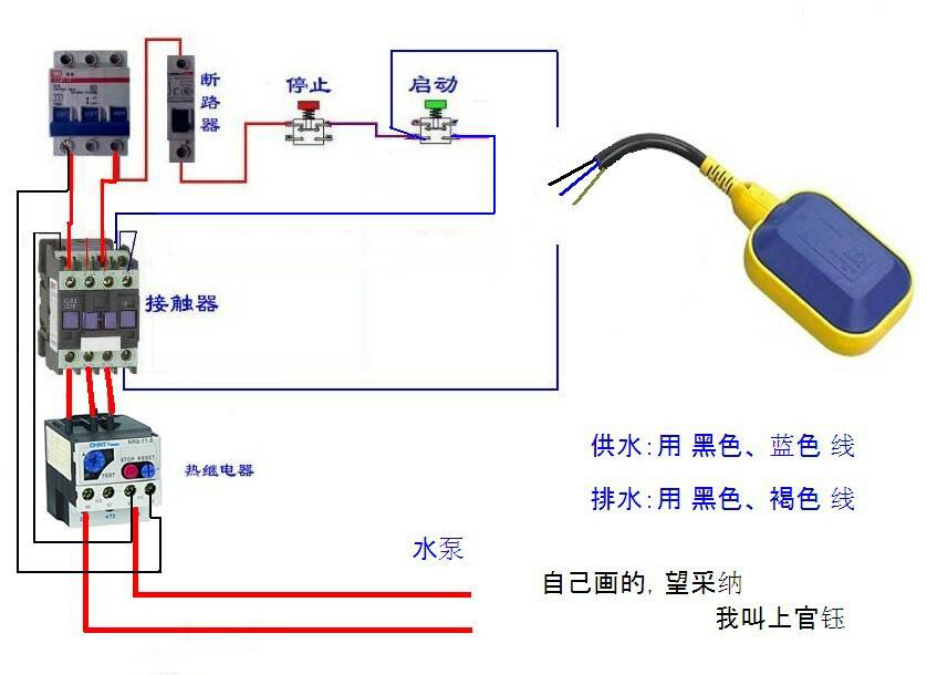 手套与压力水泵接线方法