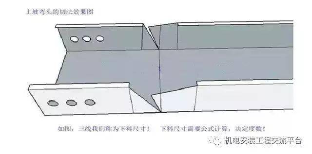 电火花、线切割与这种桥架弯头,很多新手都不会做