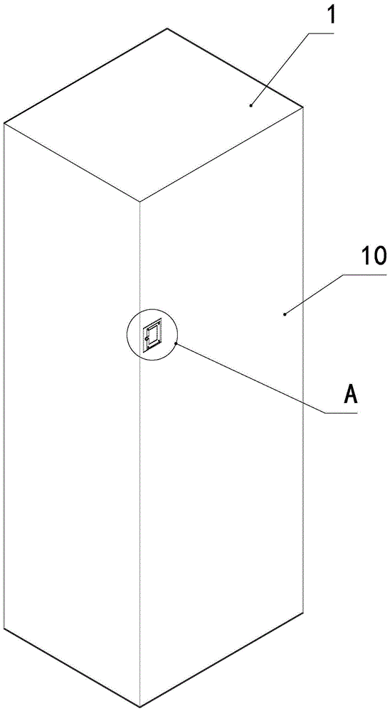 餐厅家具与控制柜穿线孔