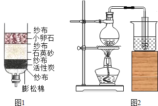 台布与简易净水器中石英砂的作用