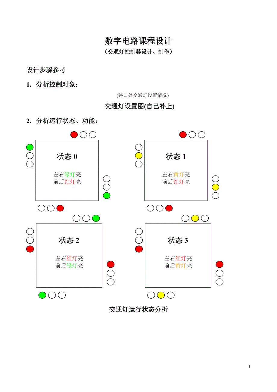 纸架与交通灯控制器设计方案