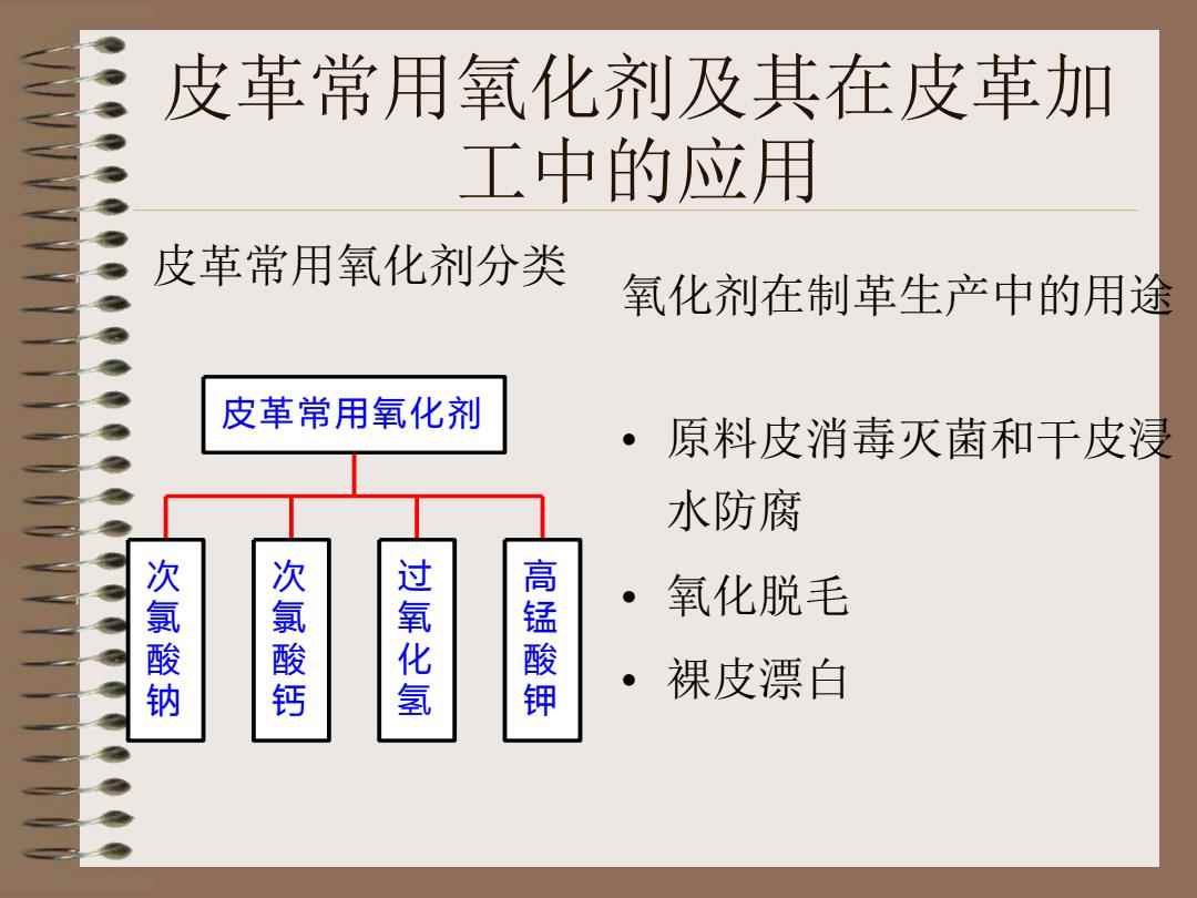 皮革化工原料与杀菌剂的作用机理包括