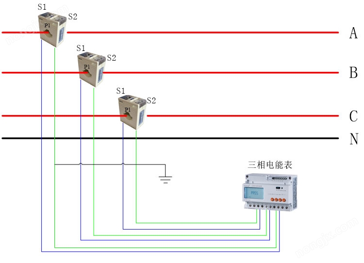 信纸/稿纸与取样电流互感器s1s2和补偿控制器怎么接