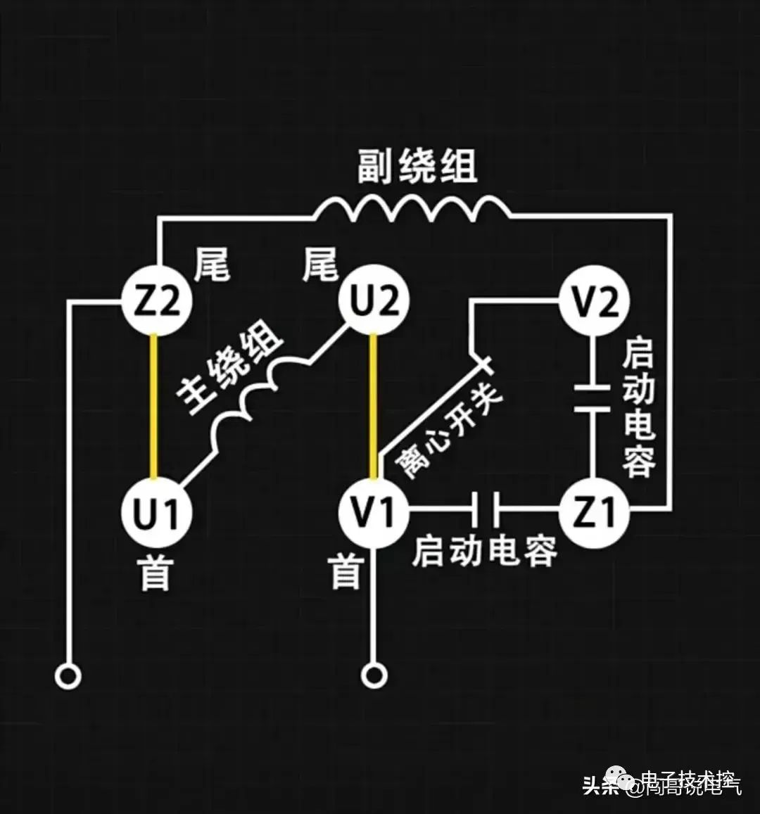 电动工具与继电器模块与风扇连线的端口原理