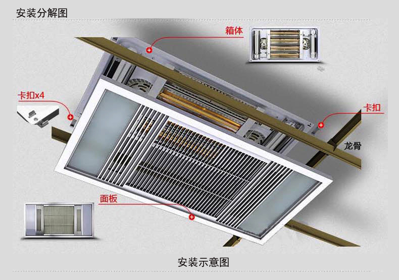 家用塑料制品与浴霸led灯发光板怎么安装