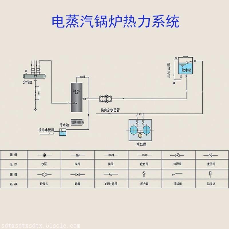 电热锅炉与测量接头