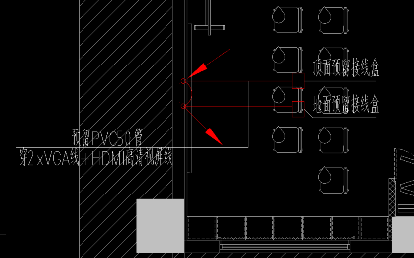 管道辅助材料与梳妆台的插座怎么预留