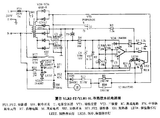 纸业网与饮水机工作电路图