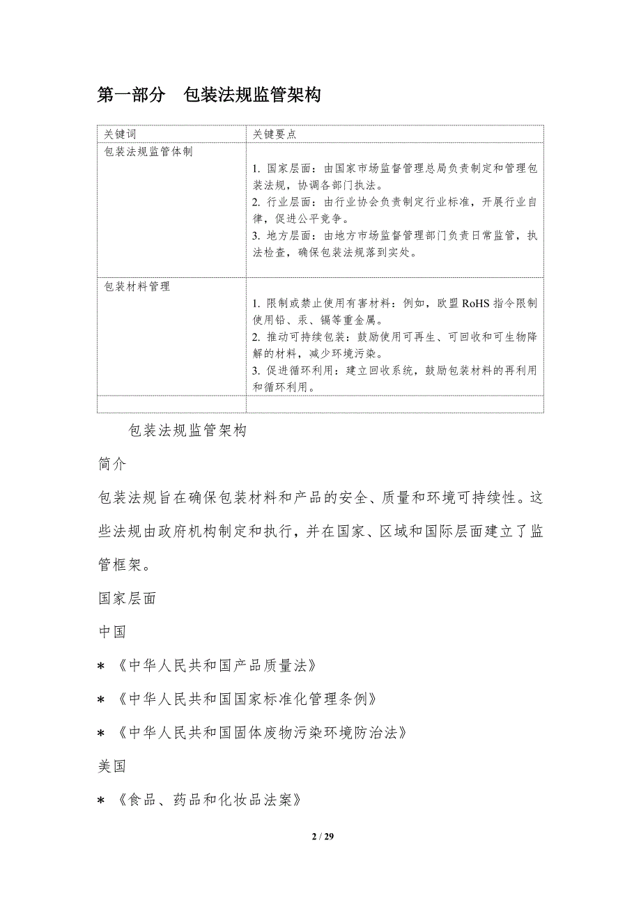 坚果/干果与灯具包装要求的法律法规