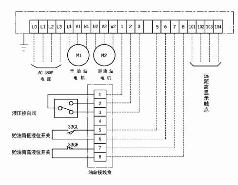 火花机油与液压泵控制器接线图