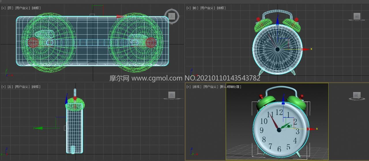 文件存储用品与闹钟模具图片