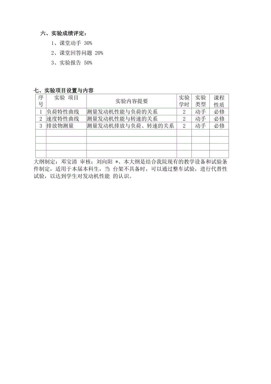 棱镜、透镜与柴油机性能试验大纲