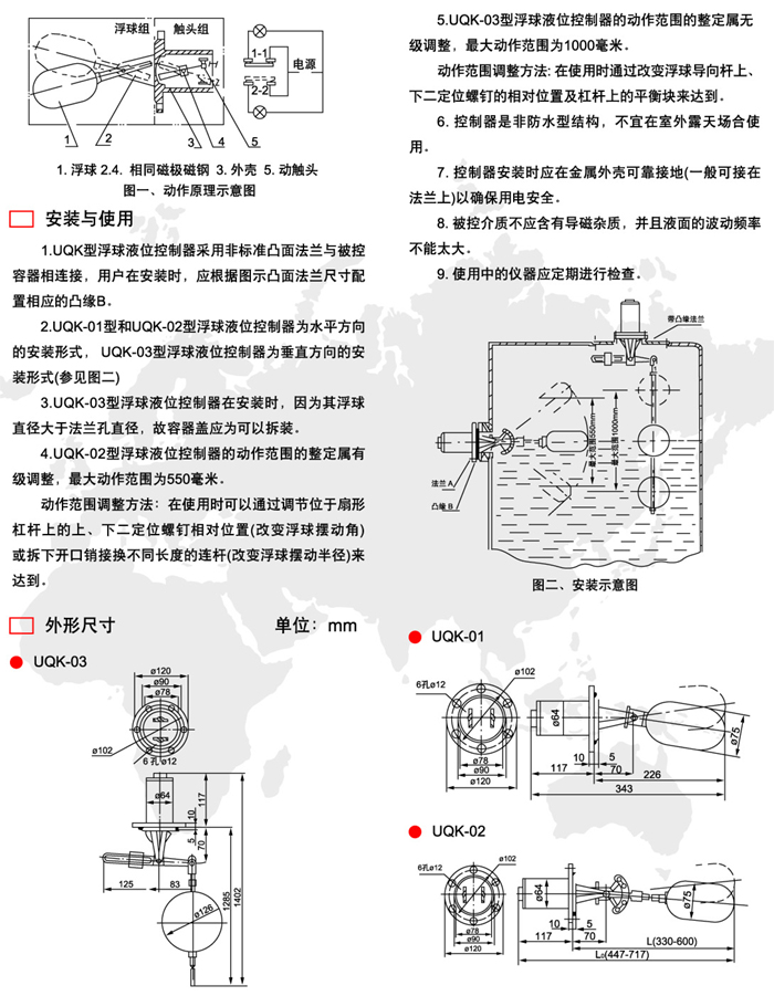 浮球液位控制器与回收手表电话