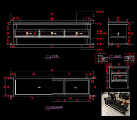 CAD与电视柜有抽屉的好还没抽屉的好