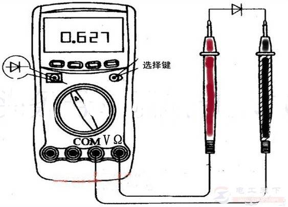 集成电路测试仪器与万用表测发光二极管不亮怎么回事