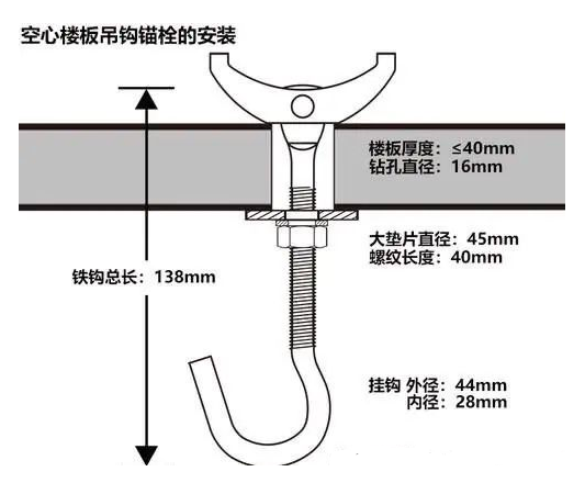 花岗岩与吊钩连接