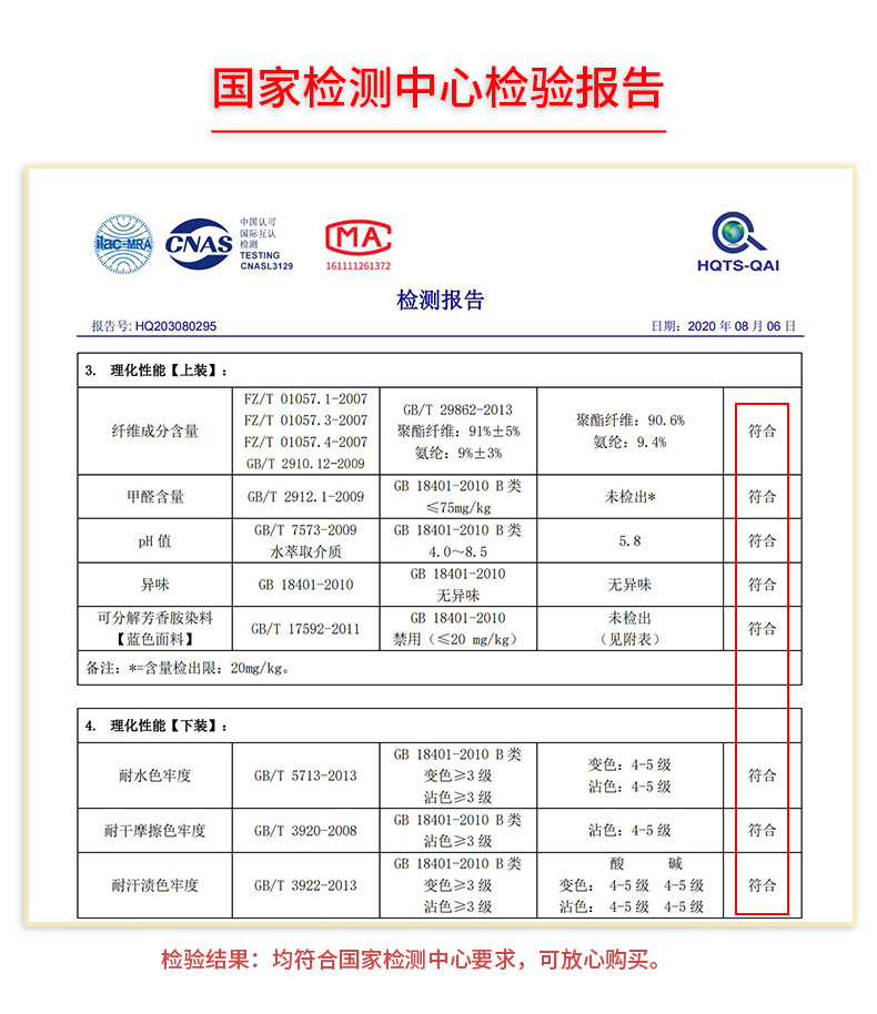 男式内衣套装与环境设备检测