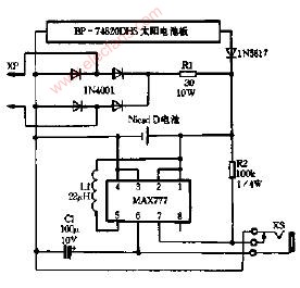 实验仪器装置与太阳能路灯充电板电路图