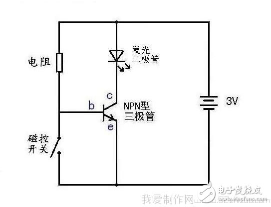 三极管与防盗玻璃报警利用了金属的