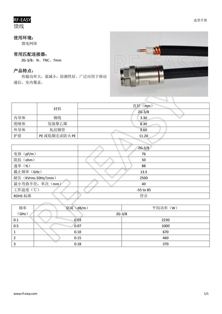 其它转向系配件与音频线缆技术规格