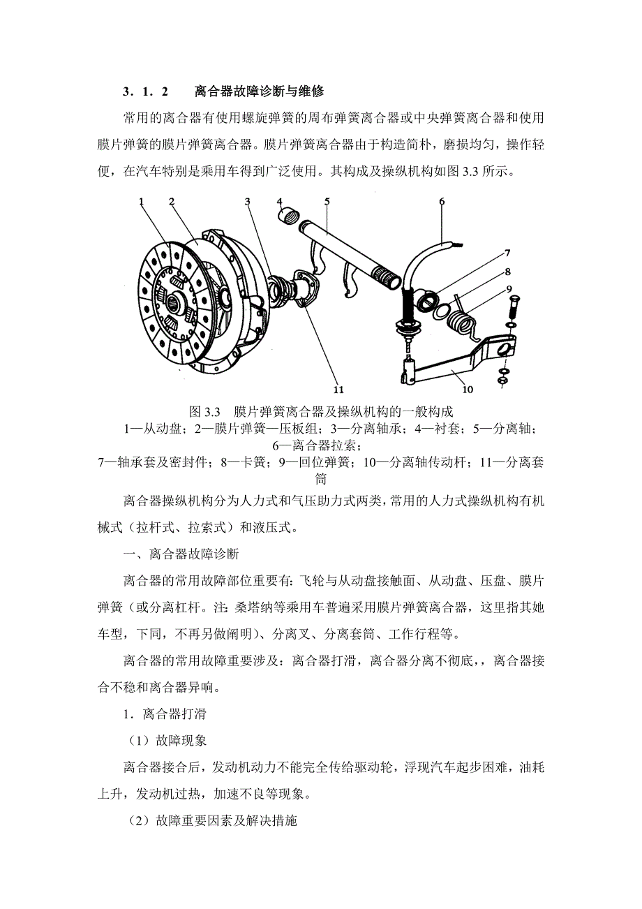 非机动车配件与离合器故障维修