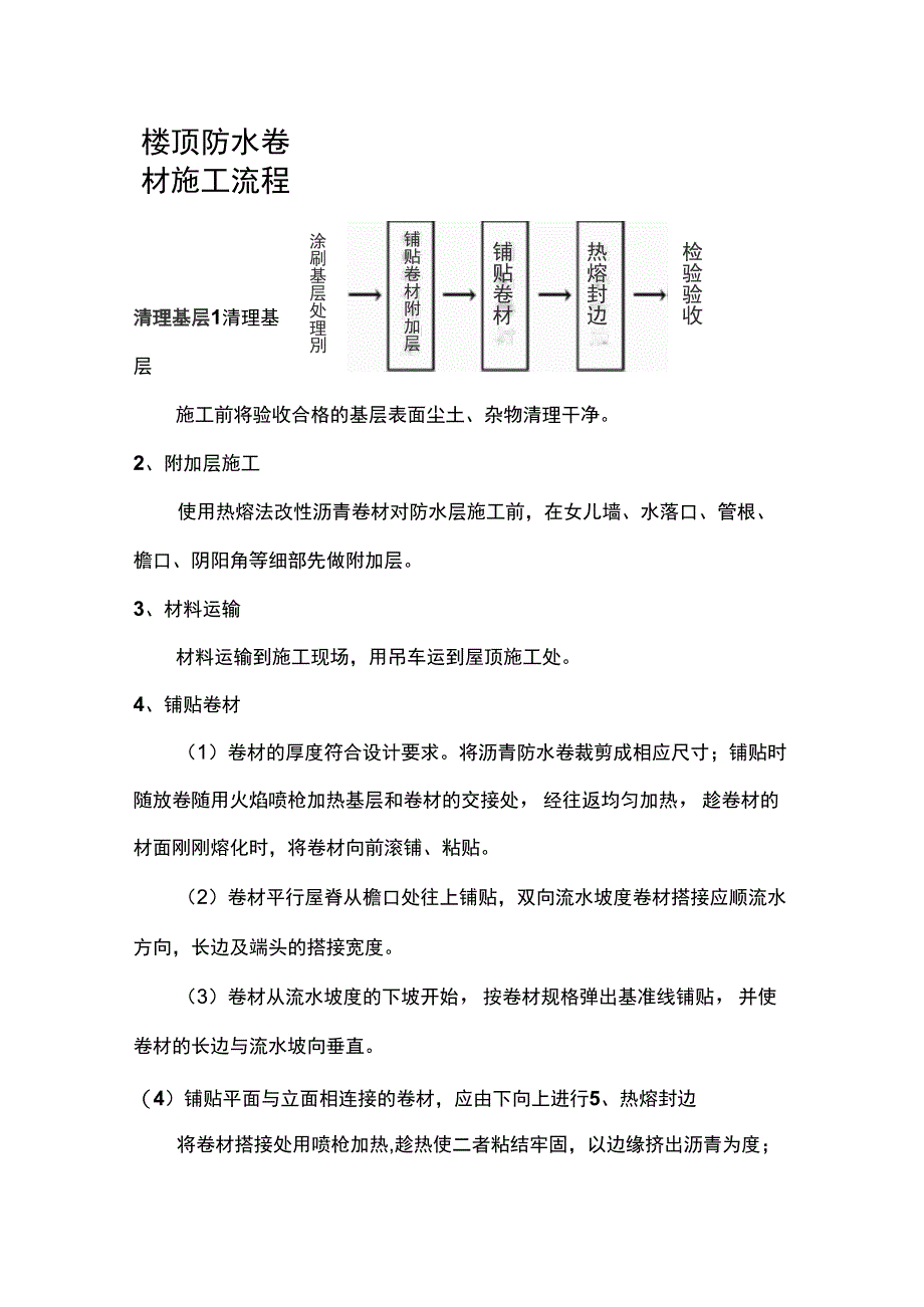 建筑及相关设备与防水卷材制作过程