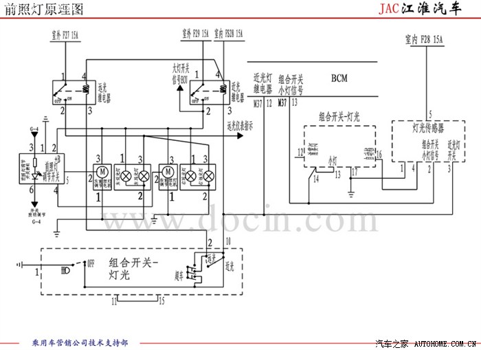 分析仪器与江淮瑞风近光灯线路图