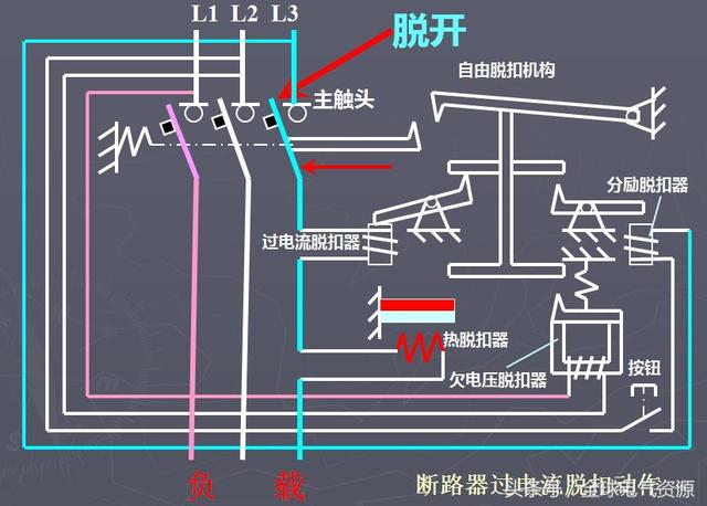 低压断路器与脱扣器接线图解