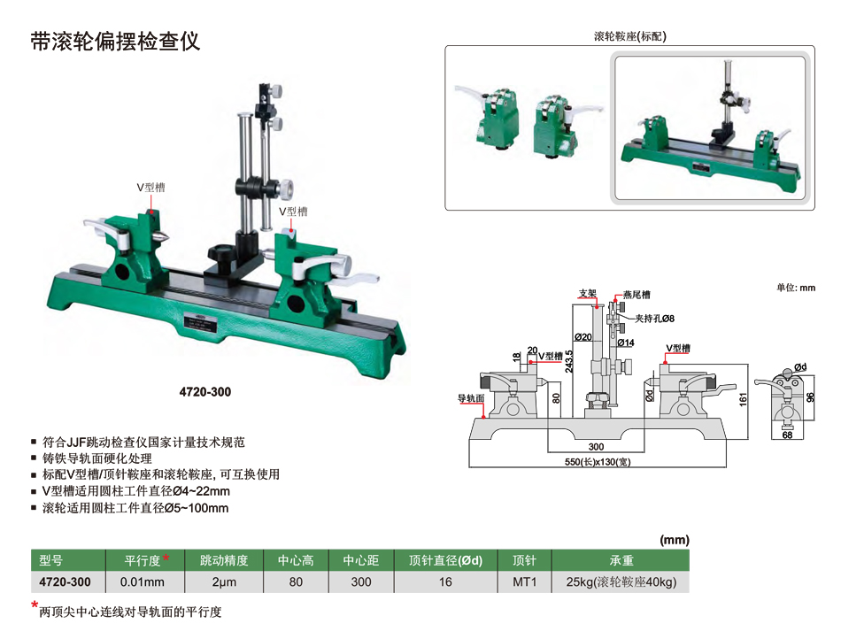 偏摆检查仪与洗护用品的特征