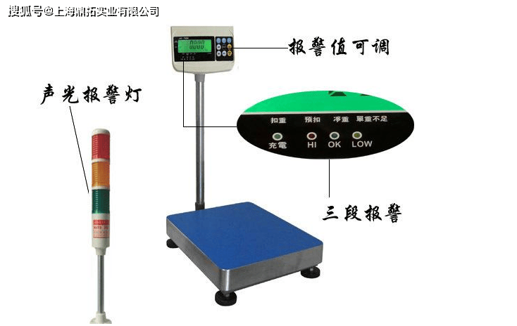 人体健康称与警灯的工作原理