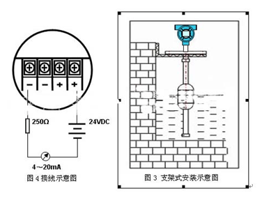 内胆与液位显示器的接线方法及工作原理