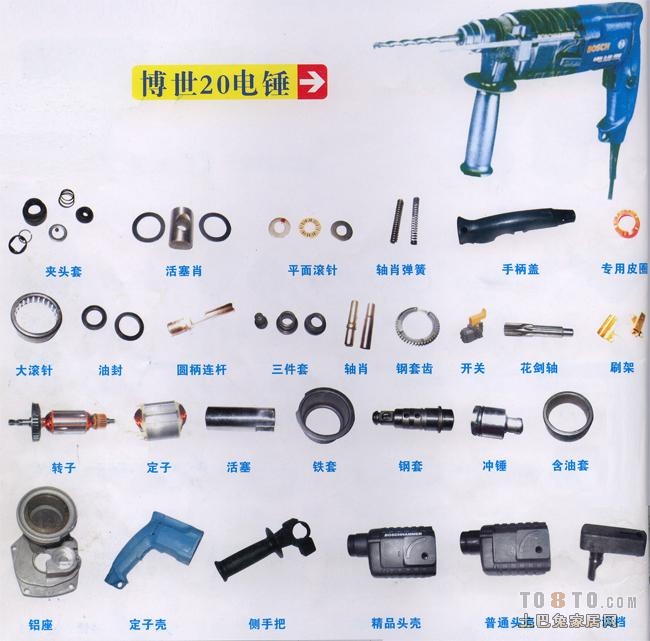 二手电动工具与液压车部件名称