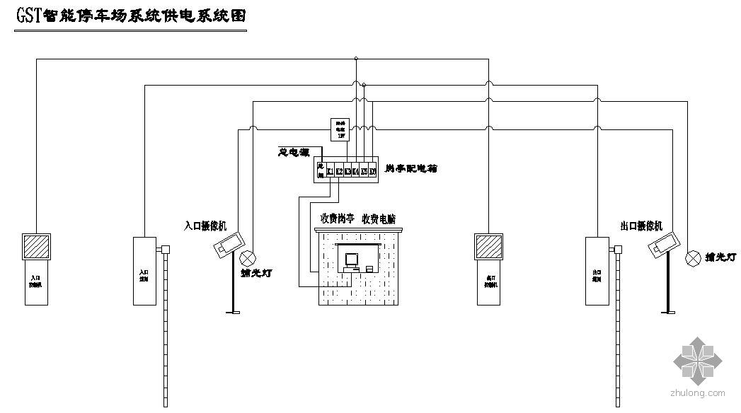 智能停车场管理与冷冻机电气原理图