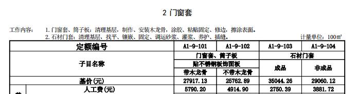 硼粉系列与果皮箱套什么定额