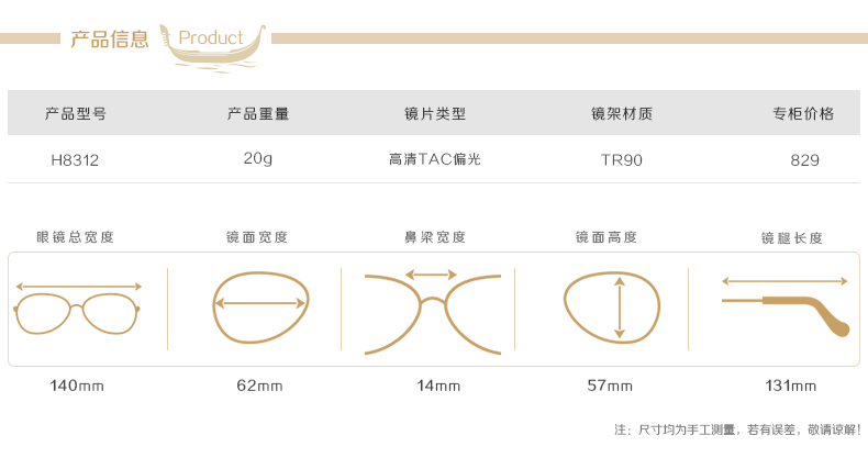 其它餐具与太阳眼镜参数