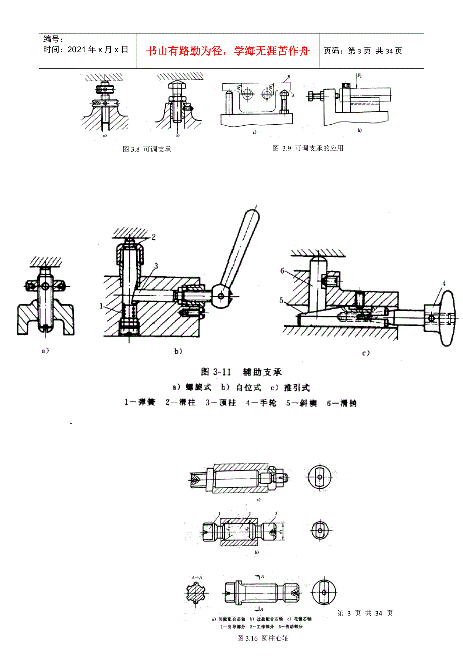 门饰及配件与工装夹具说明