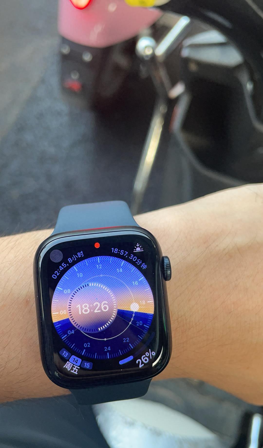 其它摩托车与applewatch忽然放大