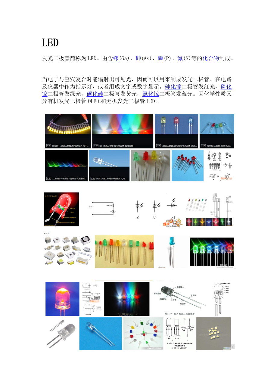 面板与发光二极管制作材料