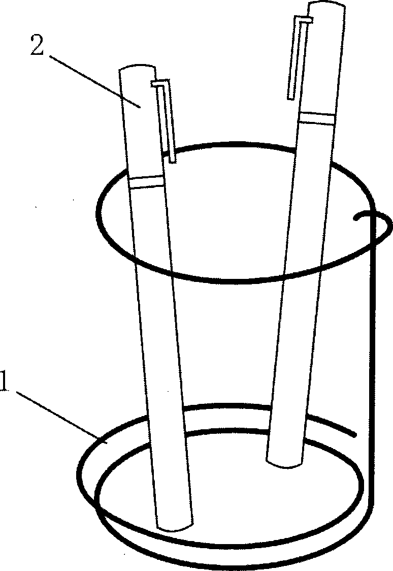 硅碳棒与笔筒卡通简笔画