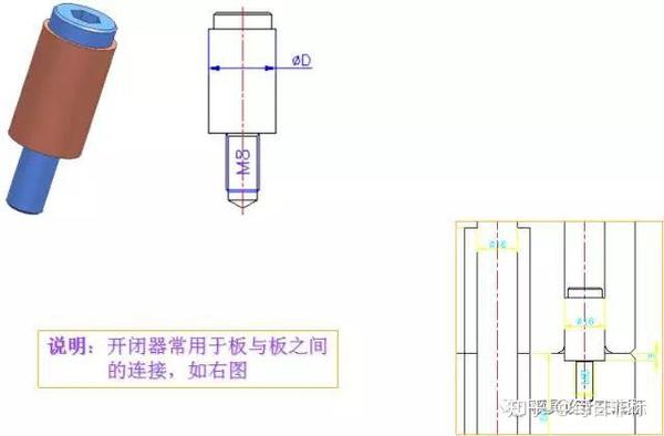 者哩笔与模具内常用标准件名称与作用