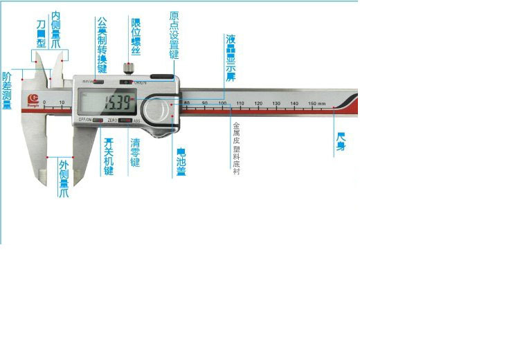 原矿处理设备与电子游标卡尺调零