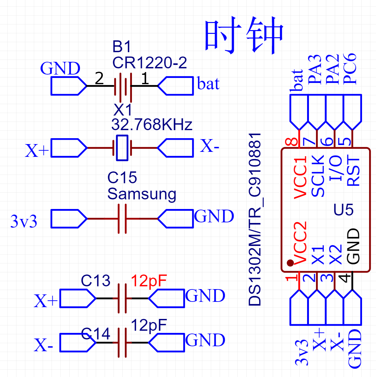 时钟IC与童车组装图